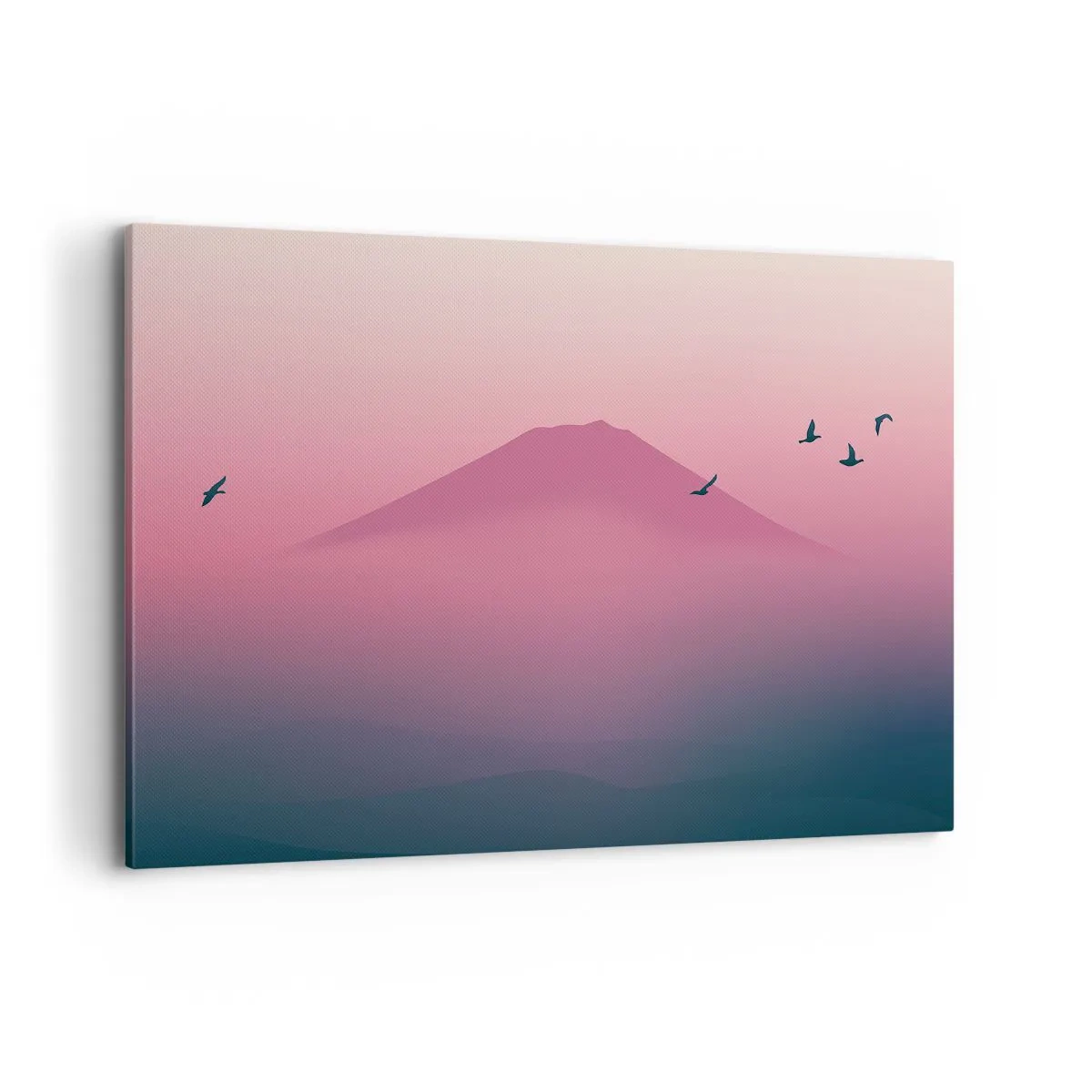 Canvas picture - Wanderers above Clouds - 100x70 cm
