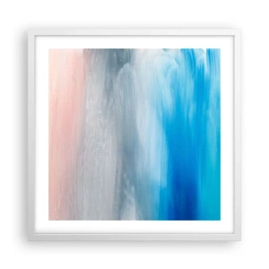 Poster in white frmae - Elements: Air - 50x50 cm