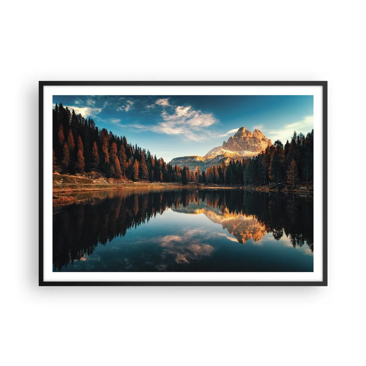 Poster in black frame - Double Landscape - 100x70 cm