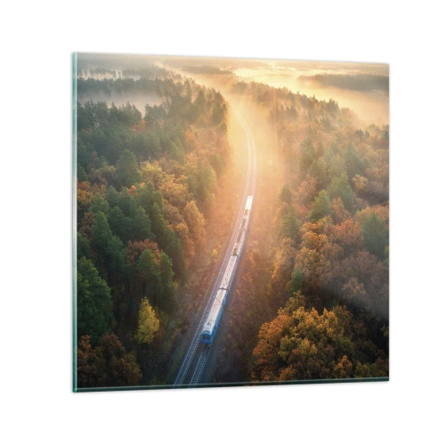 Glass picture - Autumn Trip - 40x40 cm