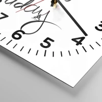 Clock face with numbers