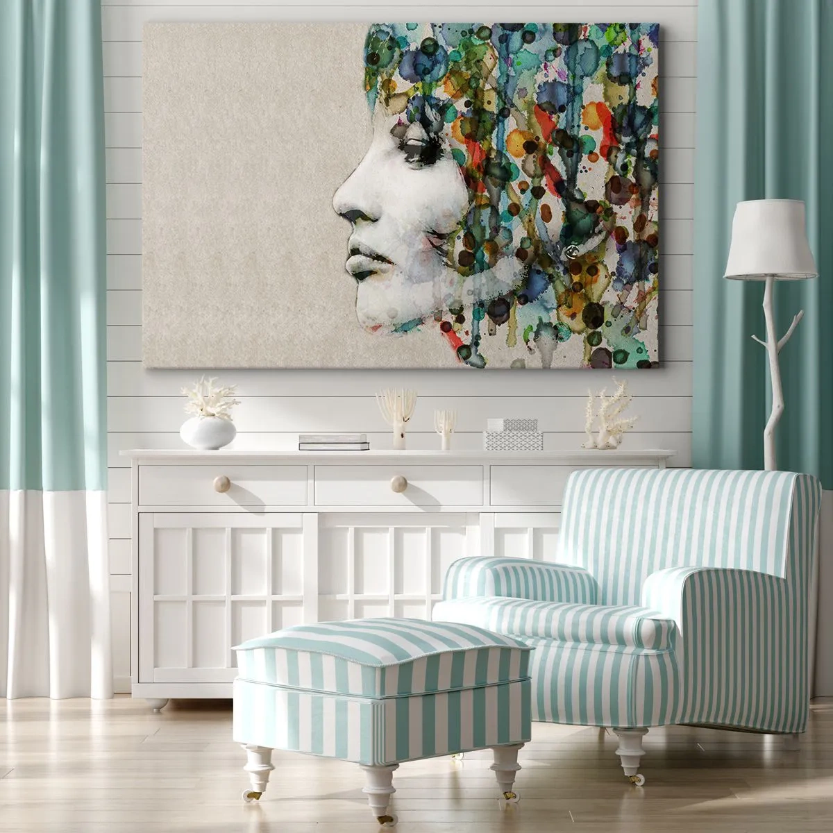 Canvas picture - Emerged from Greyness - 100x70 cm