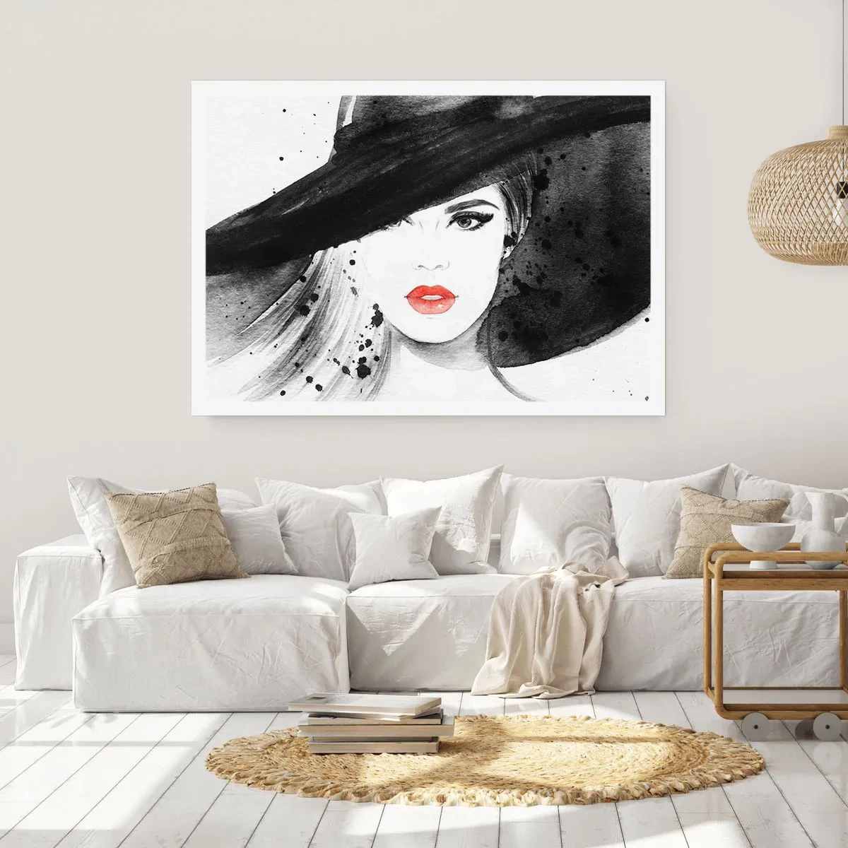 Poster - Lady in Black - 100x70 cm
