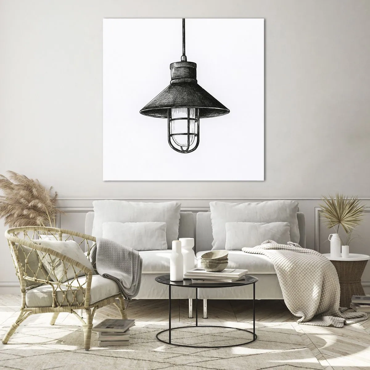 Glass picture - Like In the Old Days… - 60x60 cm