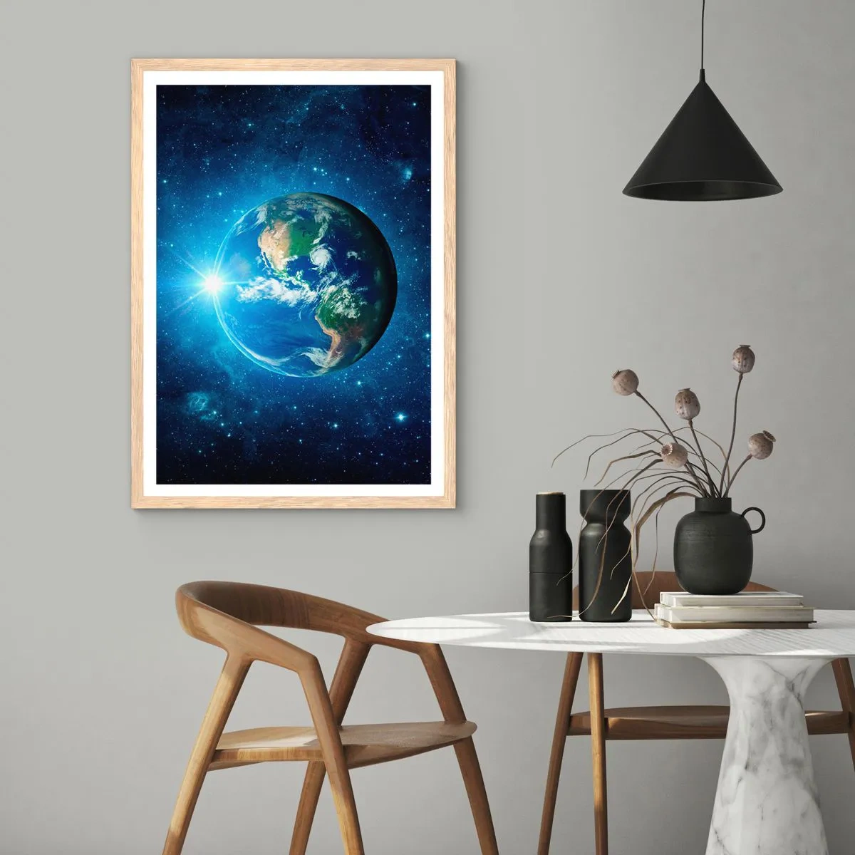 Poster in light oak frame - We Are in Heaven - 30x40 cm