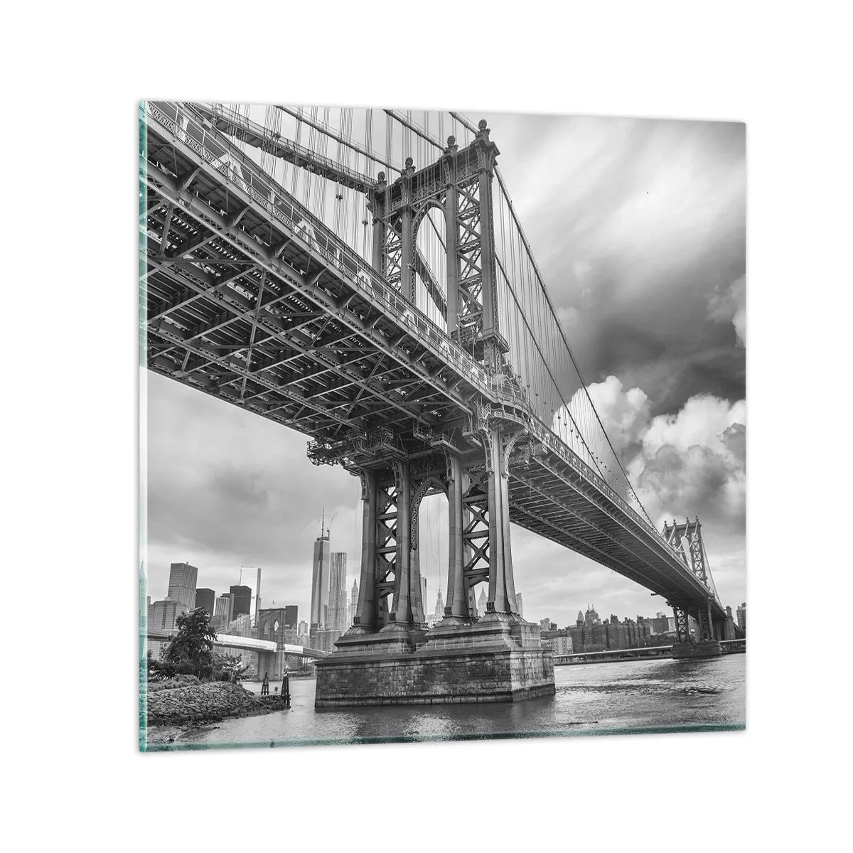 Glass picture - To the Heart of a City - 70x70 cm