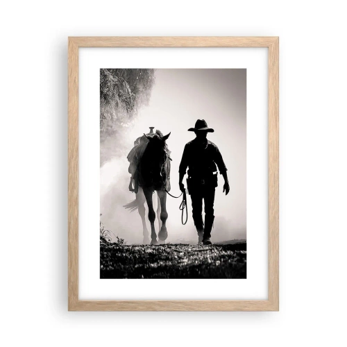 Poster in light oak frame - Texan Morning - 30x40 cm