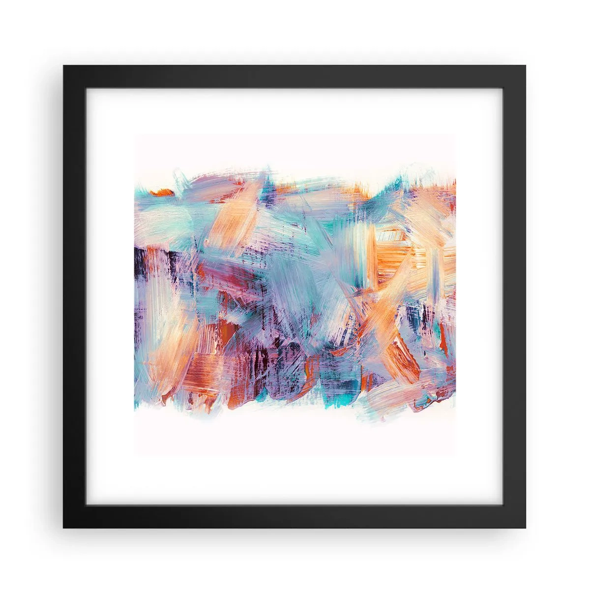 Poster in black frame - Colourful Mess - 30x30 cm