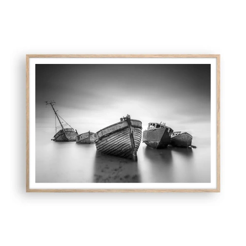 Poster in light oak frame - Now Only a Memory - 100x70 cm