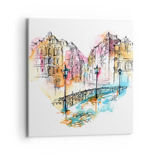 Canvas picture - Heart of a City - 70x70 cm