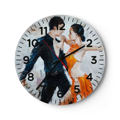Wall clock - Clock on glass - Dirty Dancing - 30x30 cm