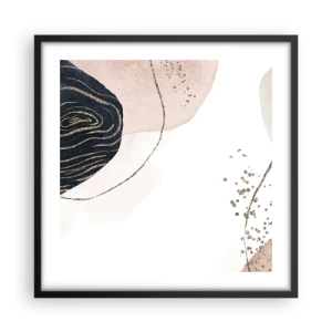 Poster in black frame - Everything Flows - 50x50 cm