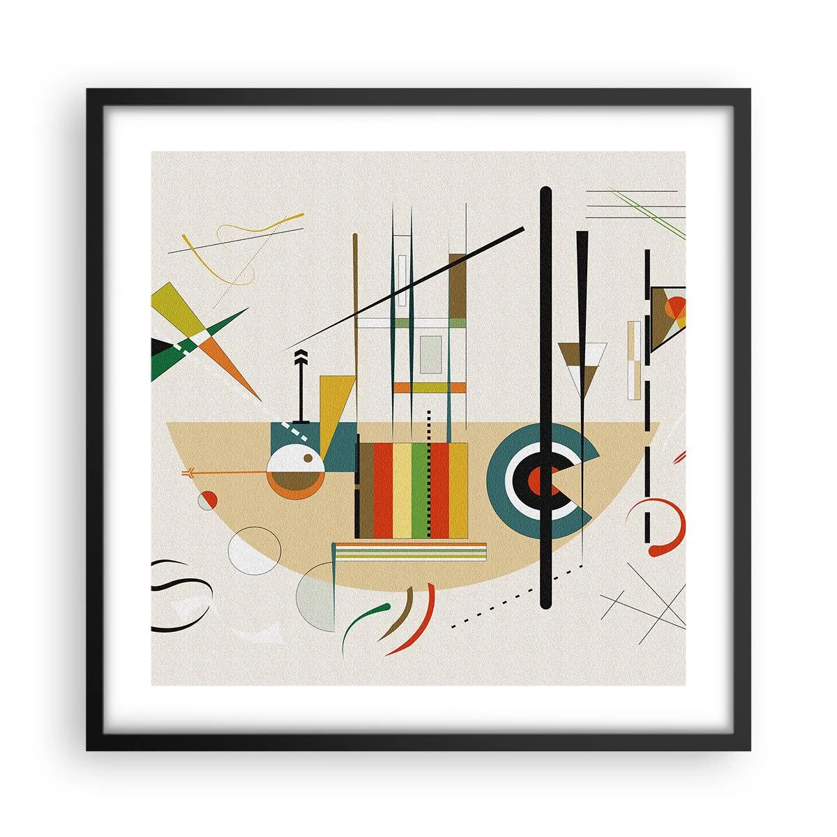 Poster in black frame - And the World Laughs - 50x50 cm