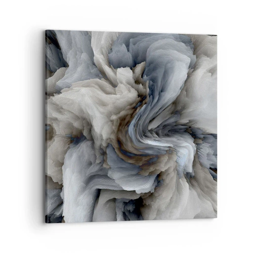 Canvas picture - Stone and Flower - 70x70 cm