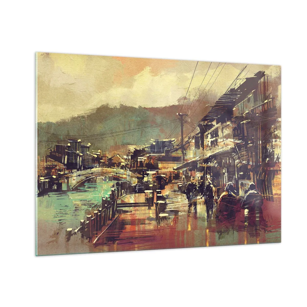 Glass picture - Life As a Abundance of Greyness - 100x70 cm