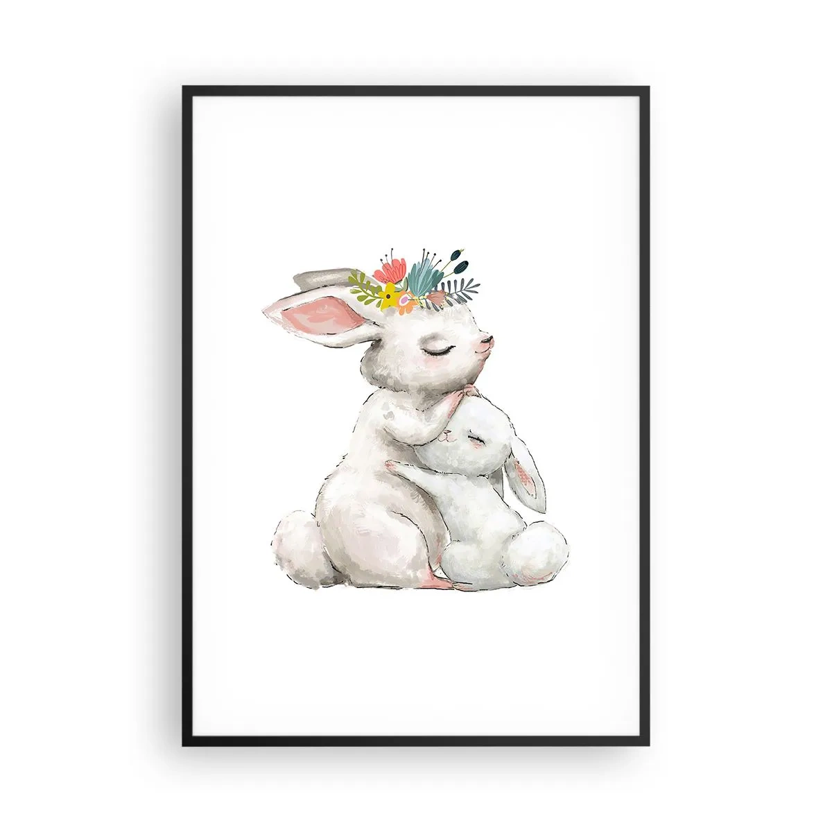 Poster in black frame - There's No Place Like at Mum's - 70x100 cm