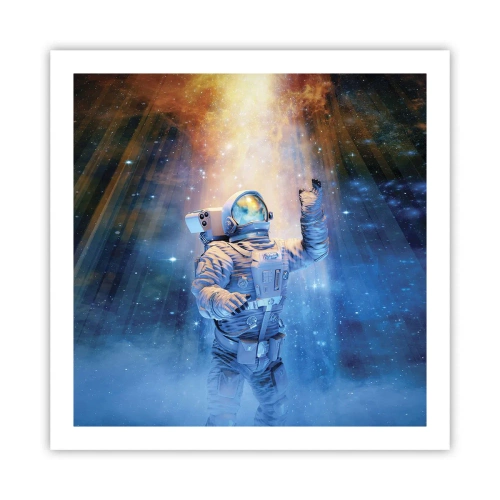 Poster - Finally at the Destination - 60x60 cm
