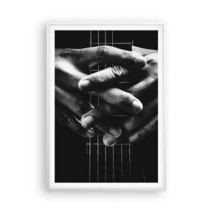 Poster in white frmae - Artist's Prayer - 70x100 cm