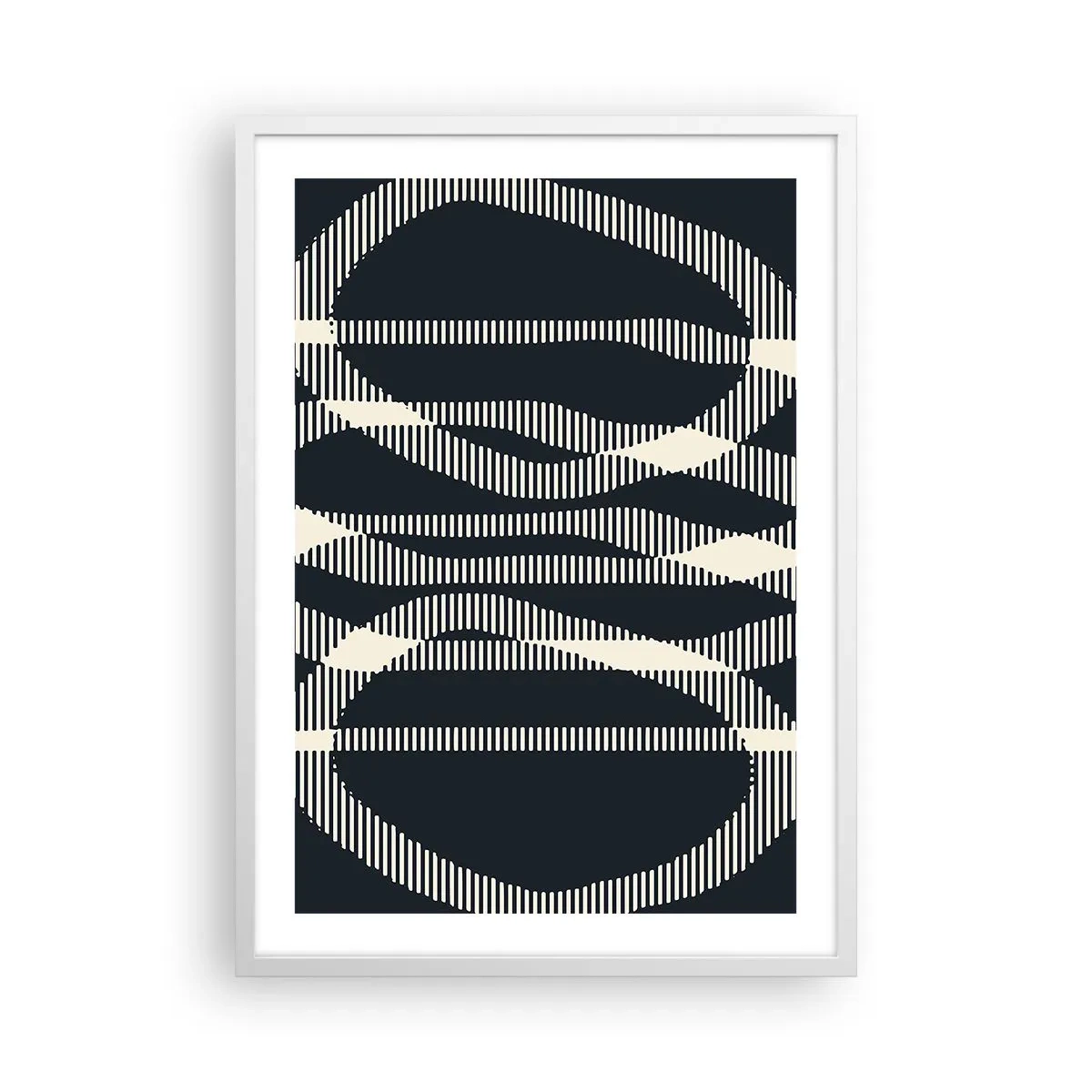 Poster in white frmae - Attempt at Breaking Darkness - 50x70 cm