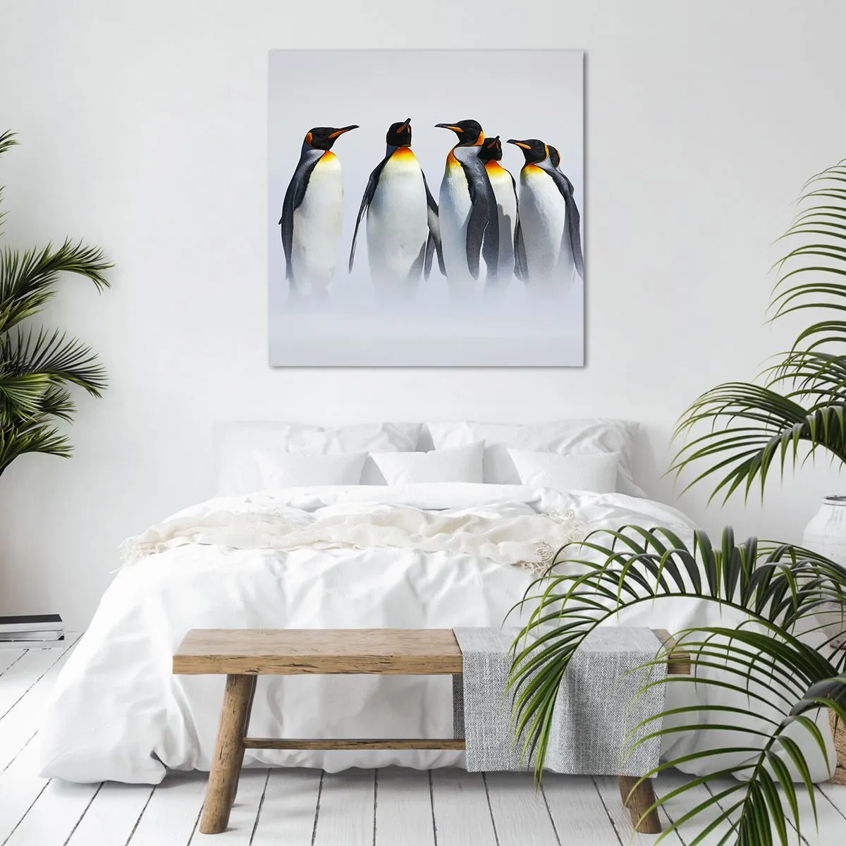 Canvas picture - Meeting in Tuxedos - 40x40 cm