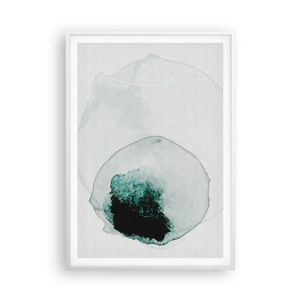 Poster in white frmae - In a Waterdrop - 70x100 cm
