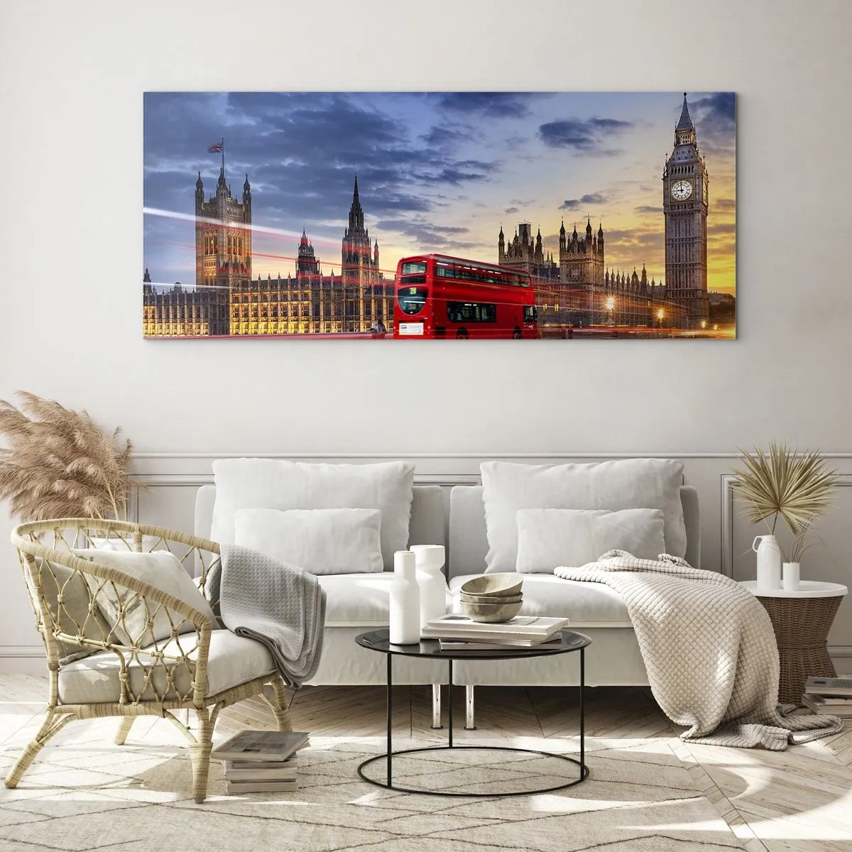 Glass picture - Characteristic Landmarks - 120x50 cm