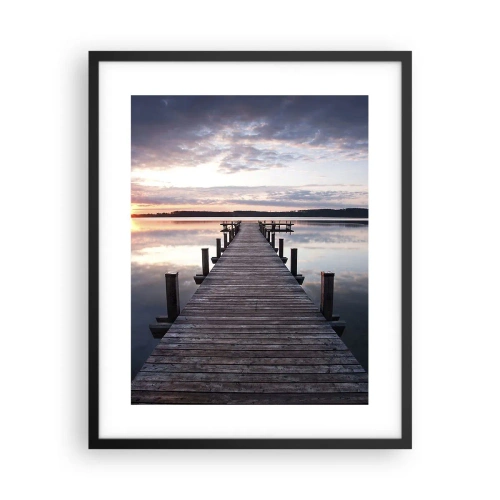 Poster in black frame - Quiet Border of Night and Day - 40x50 cm