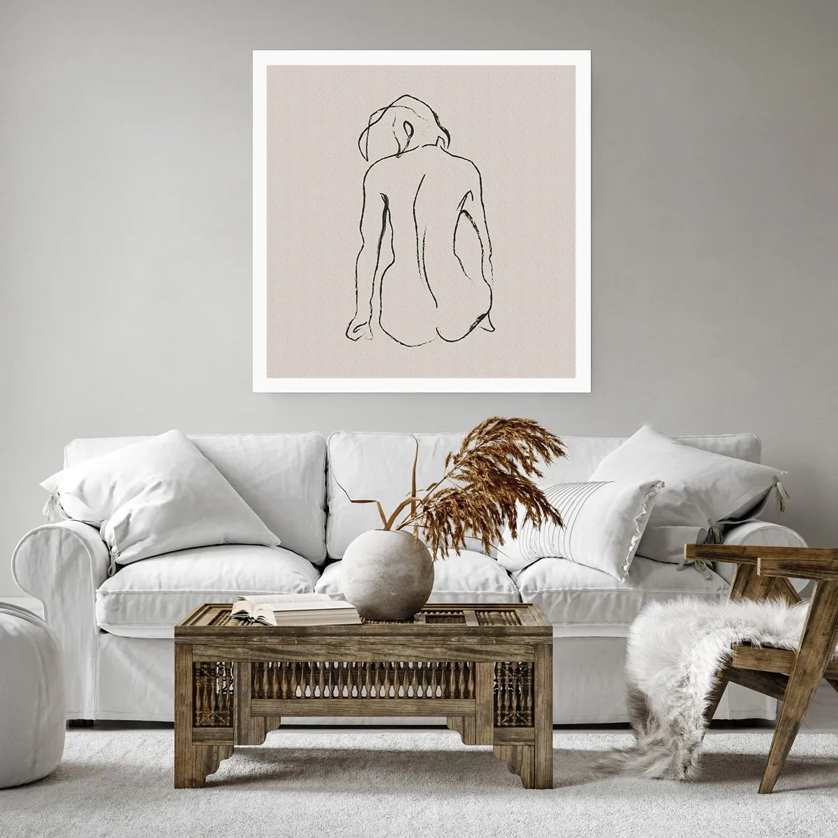 Poster - Woman Nude - 30x30 cm