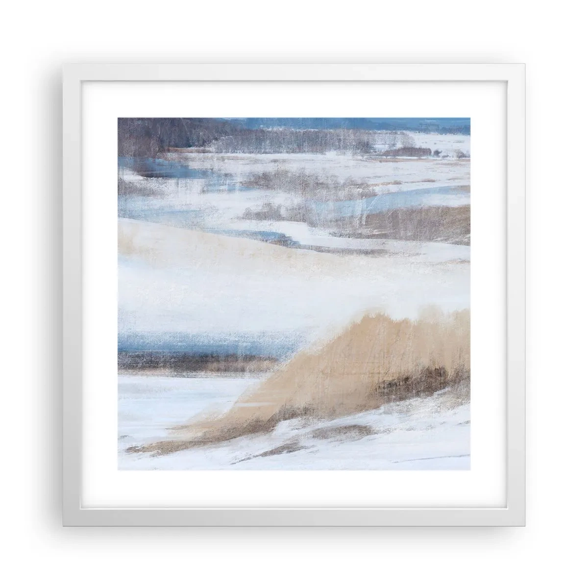 Poster in white frmae - Winter Composition - 40x40 cm