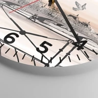Clock face with numbers
