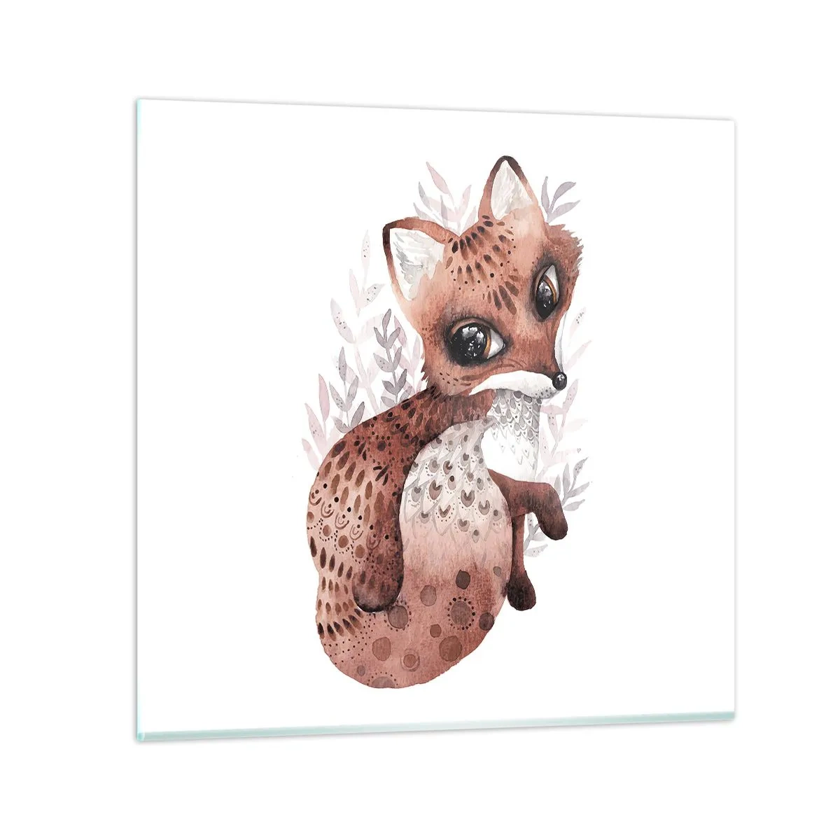 Glass picture - Sweet and Lovely - 30x30 cm