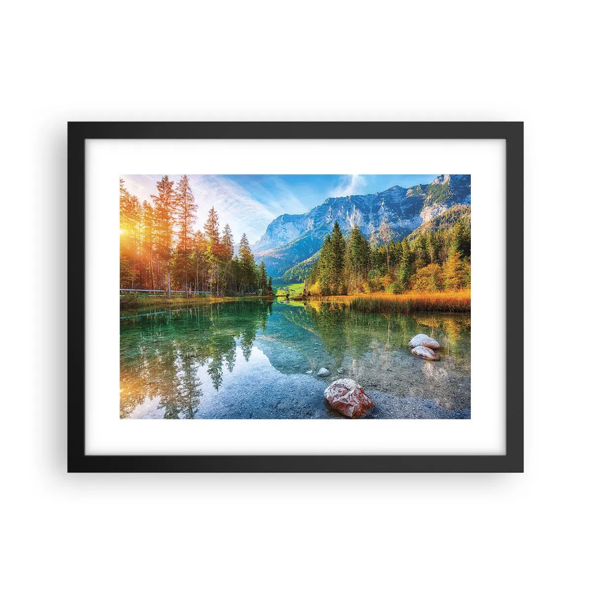 Poster in black frame - Mellow Autumn - 40x30 cm