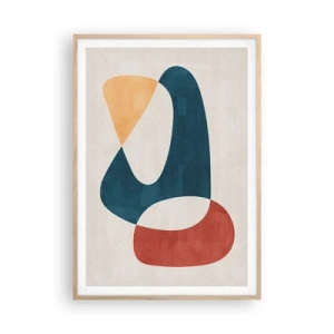 Poster in light oak frame - Influences and Metamorphoses - 70x100 cm