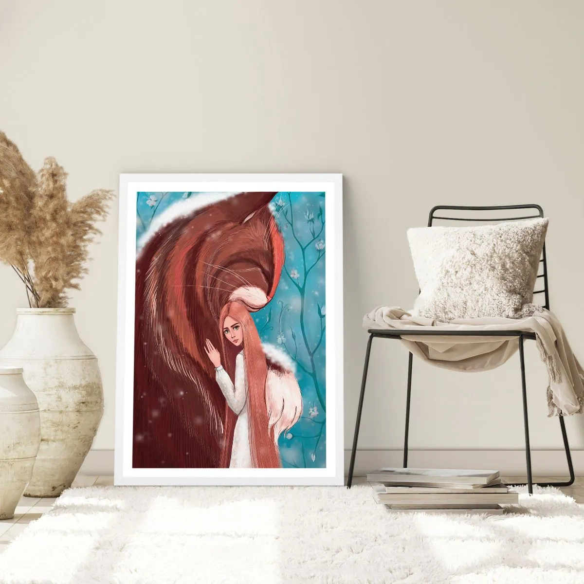 Poster in white frmae - Welcome to a Fairytale - 61x91 cm