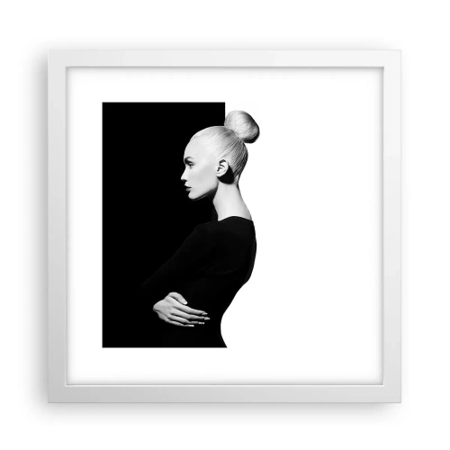 Poster in white frmae - Simply a Woman - 30x30 cm