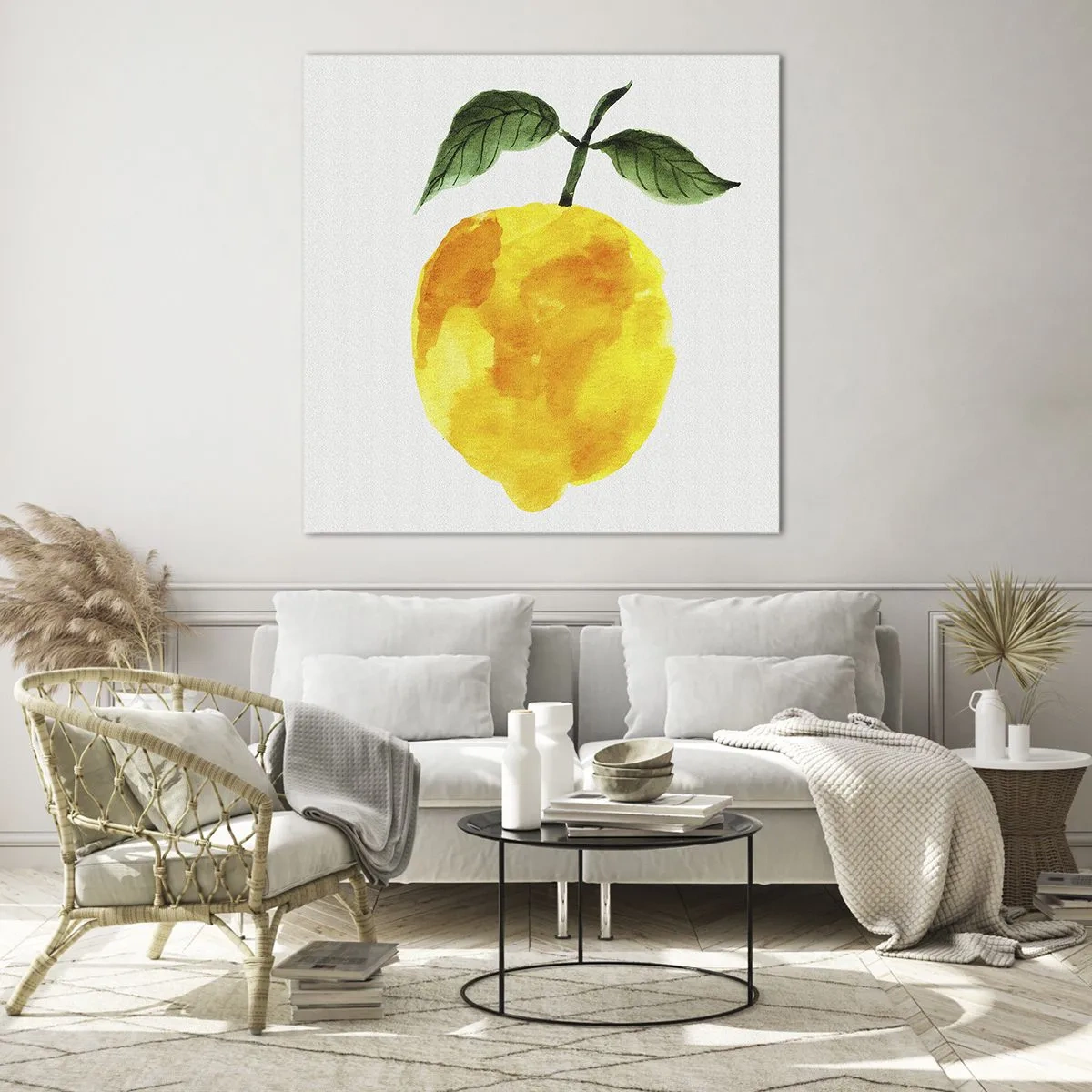 Glass picture - How to Get the Taste of the Sun - 70x70 cm