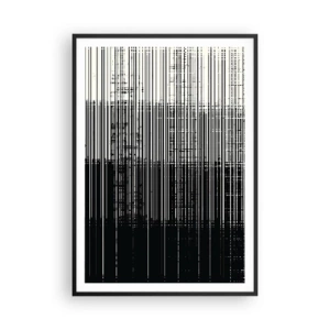 Poster in black frame - Waves and Vibrations - 70x100 cm