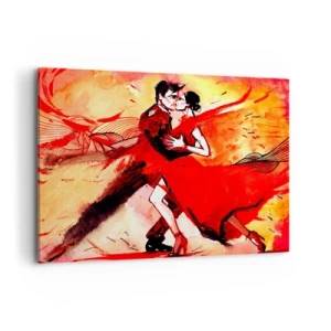 Canvas picture - Purple Rhythm of Passion - 100x70 cm