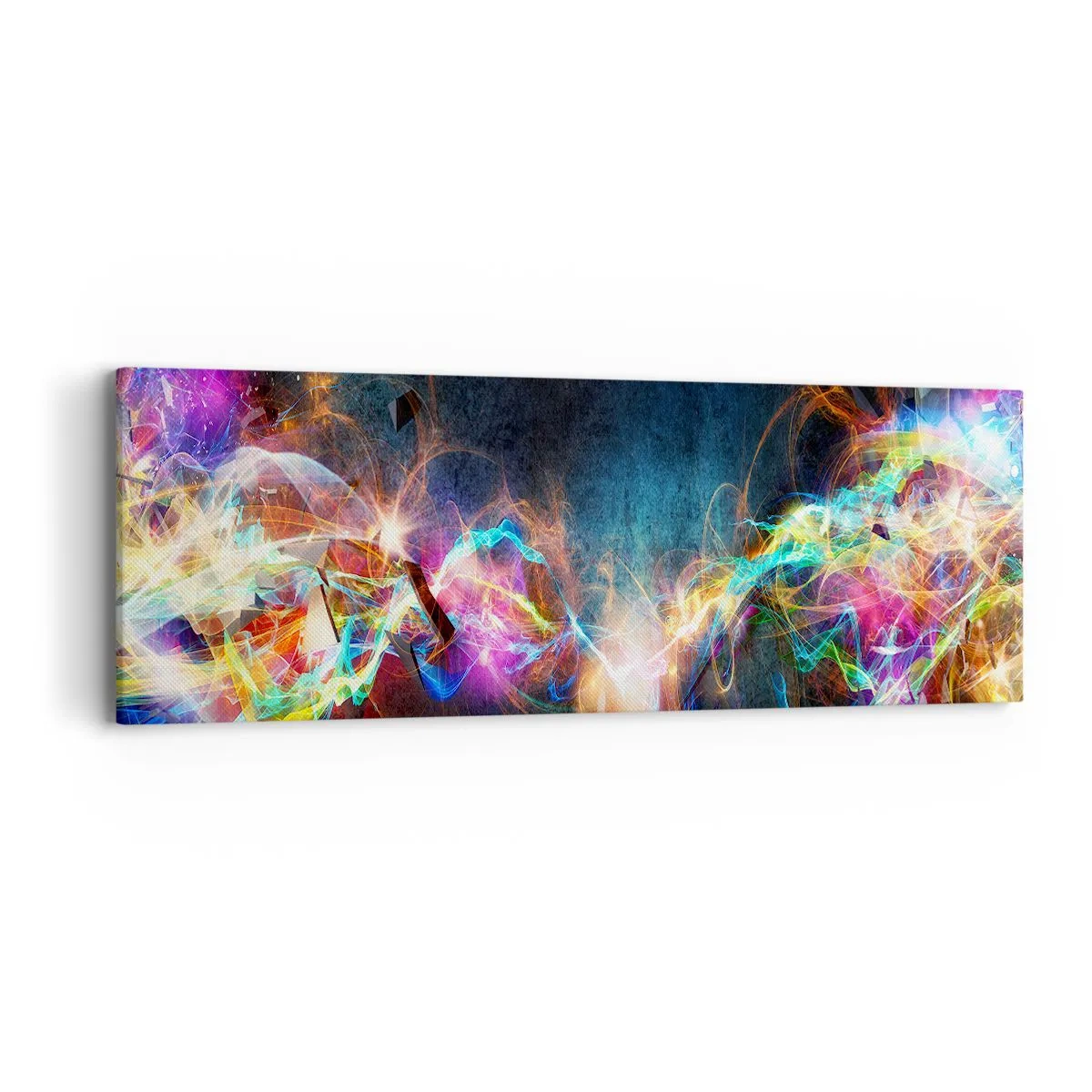 Canvas picture - Joyfully against Darkness - 90x30 cm