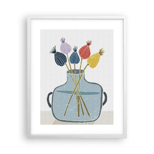 Poster in white frmae - As Quiet as Poppies - 40x50 cm