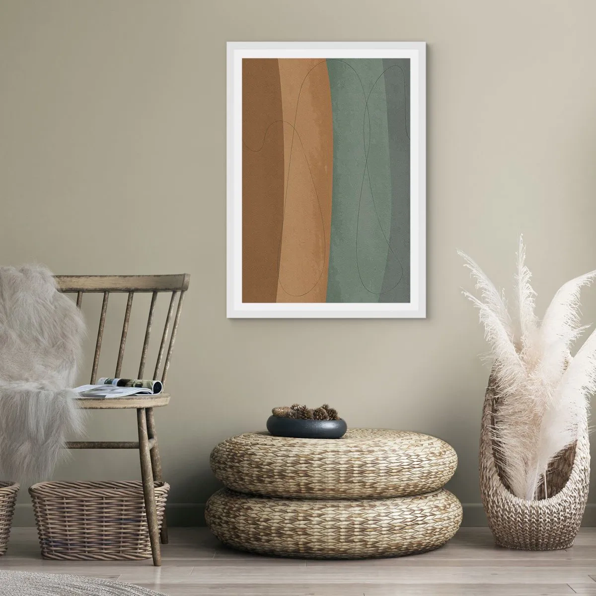 Poster in white frmae - Horizontal Compostion - 61x91 cm