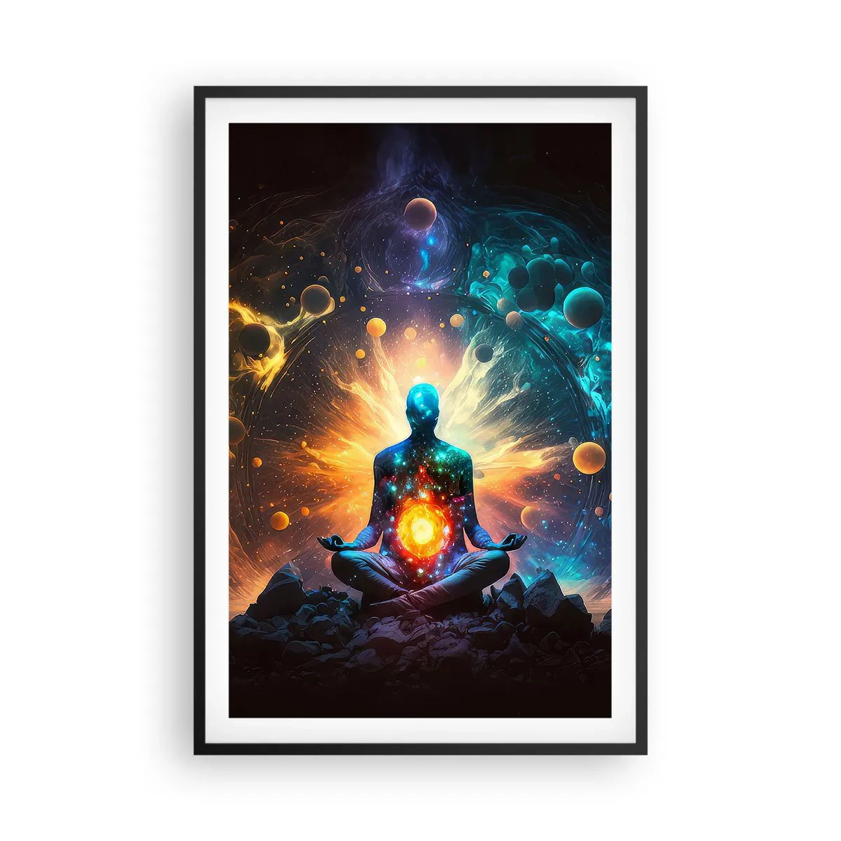Poster in black frame - Cosmic Calm - 61x91 cm