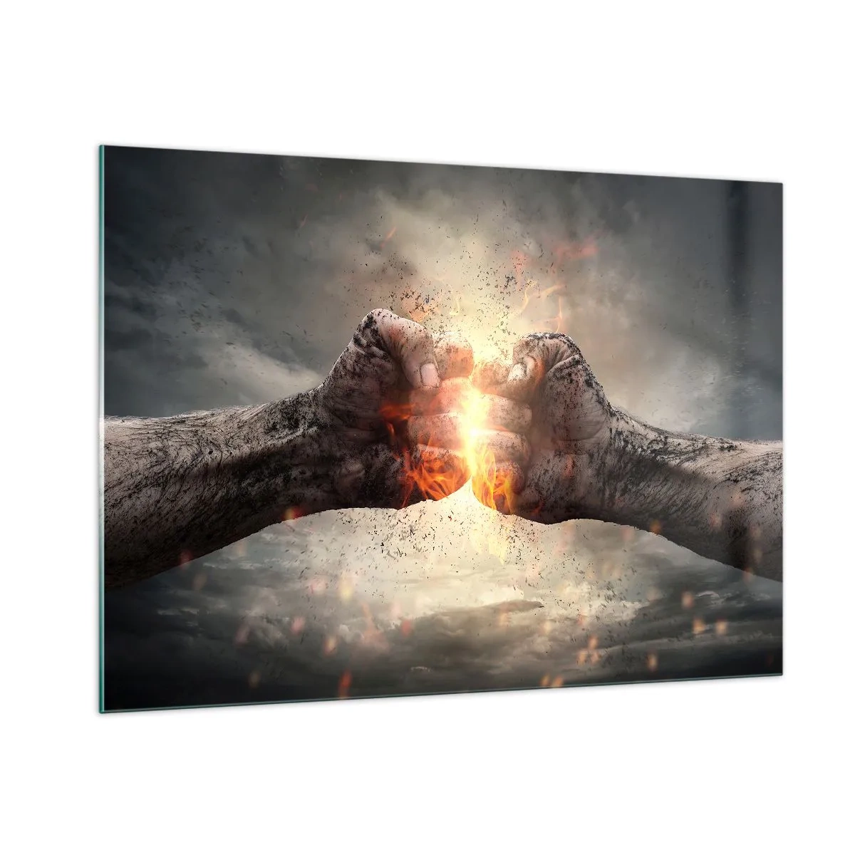 Glass picture - Stand Up and Fight - 100x70 cm