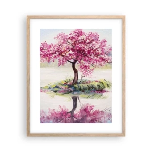 Poster in light oak frame - Spring Holiday - 40x50 cm