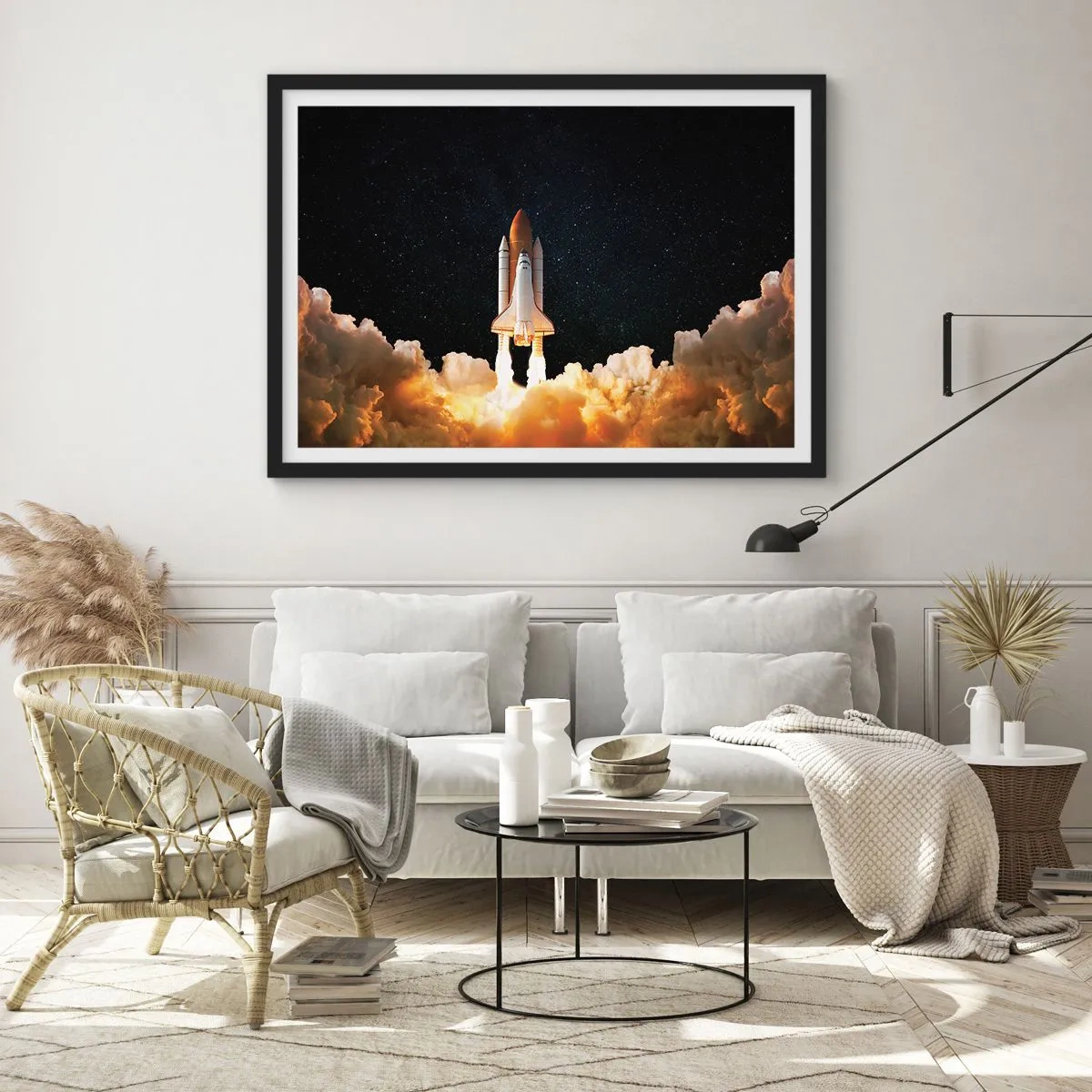 Poster in black frame - As Astra! - 40x30 cm