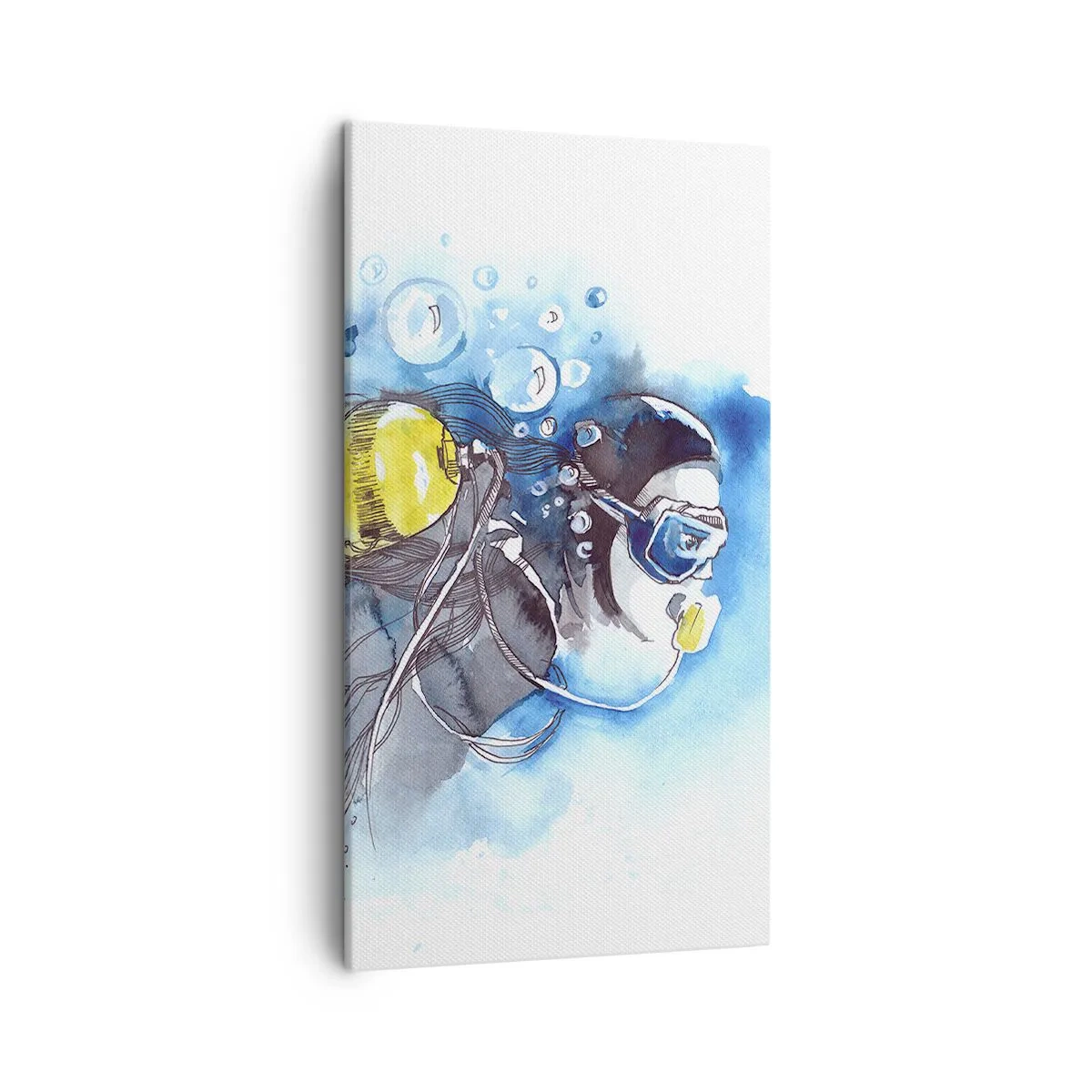 Canvas picture - Big Blue - 45x80 cm
