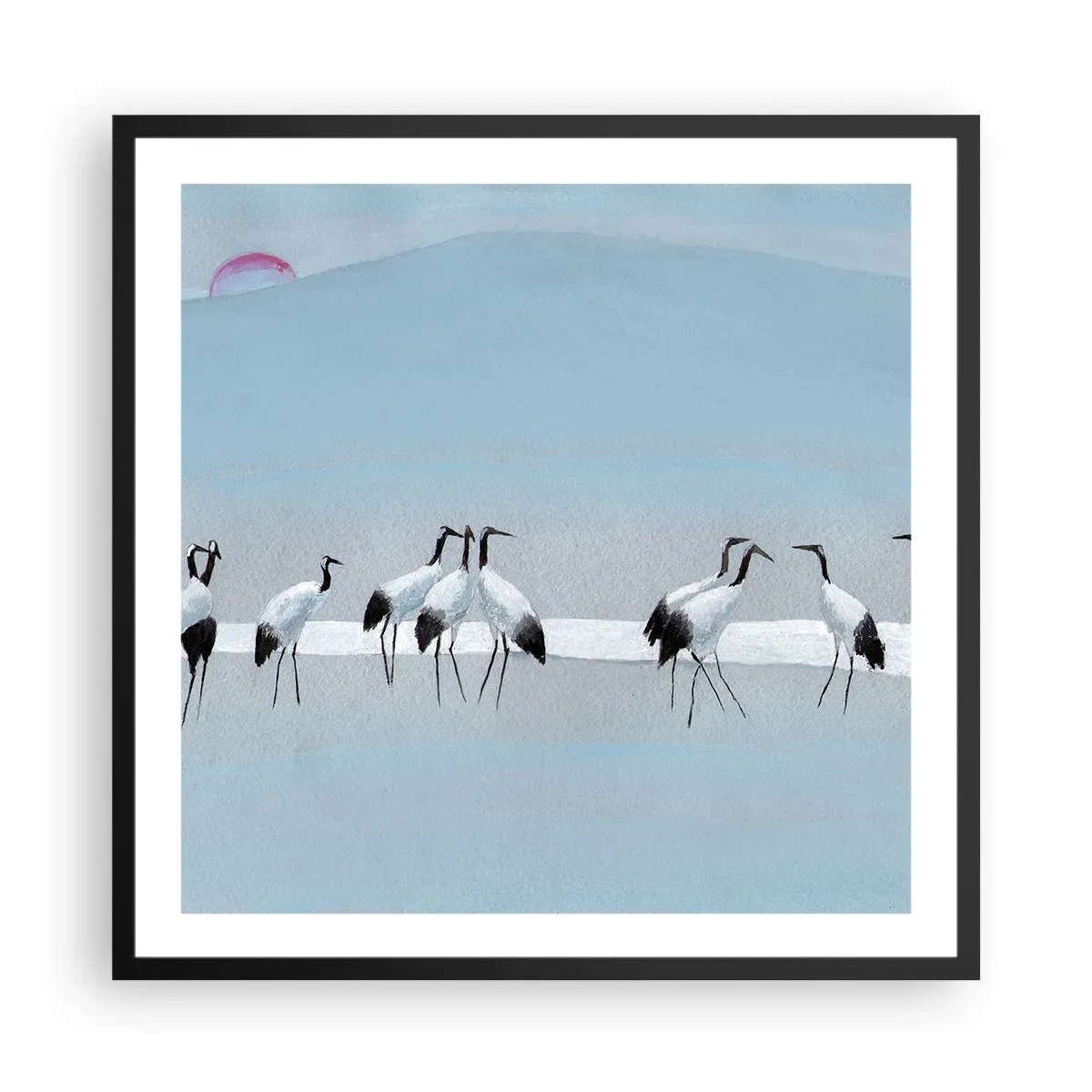 Poster in black frame - After a Hot Day - 60x60 cm