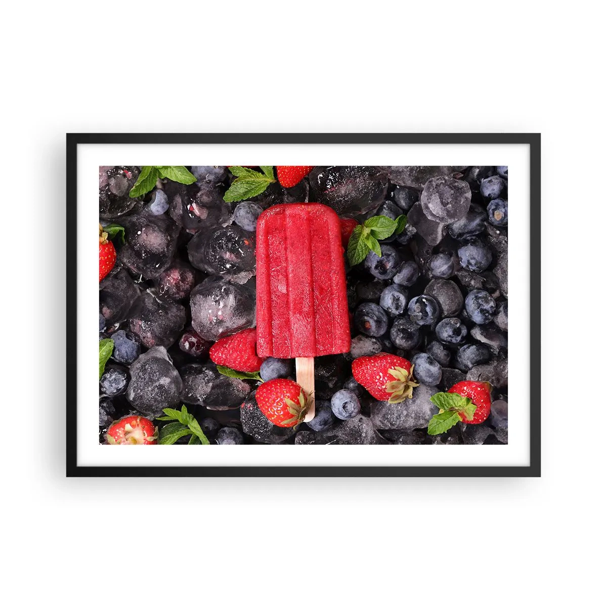 Poster in black frame - Flavour of Hot Summer - 70x50 cm