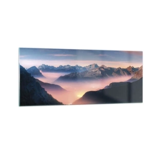 Glass picture - Light in the Valleys - 100x40 cm