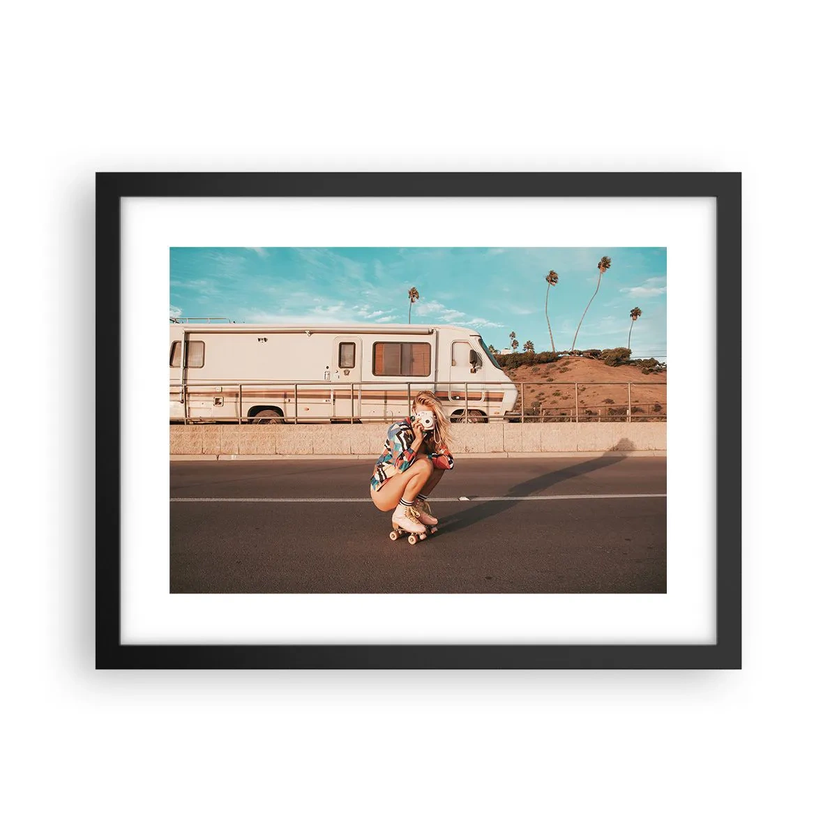 Poster in black frame - Smile, Please! - 40x30 cm